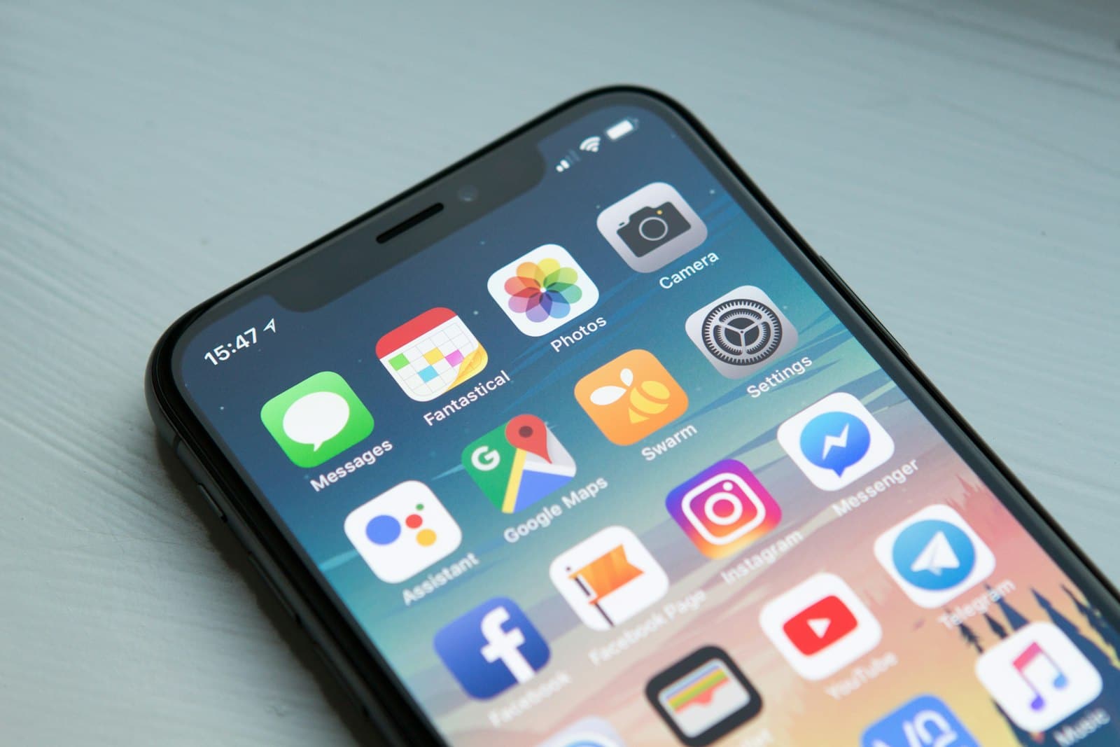 Property search application running on a mobile phone