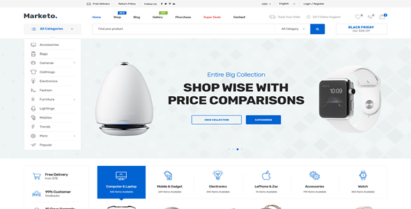 Marketo E-commerce theme