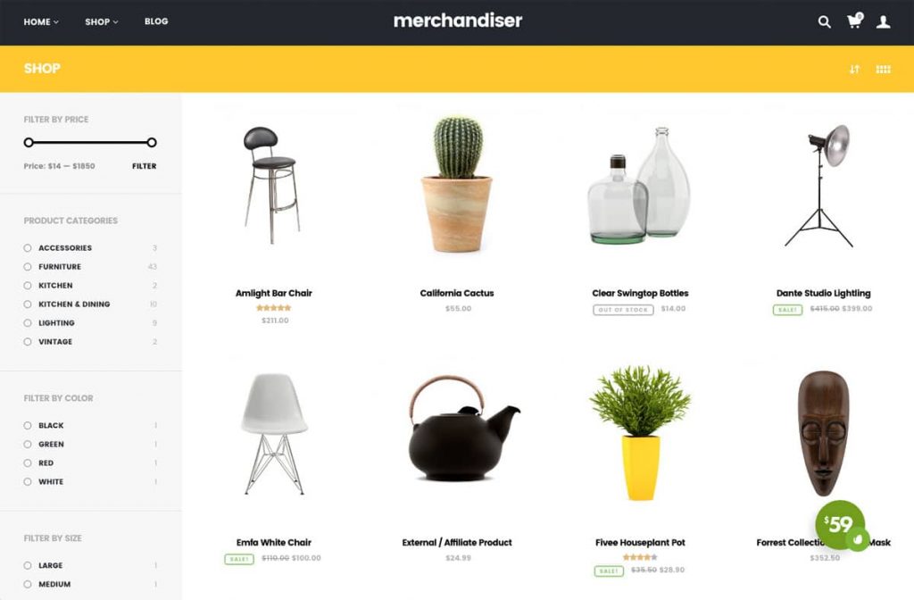 Merchandiser E-commerce theme